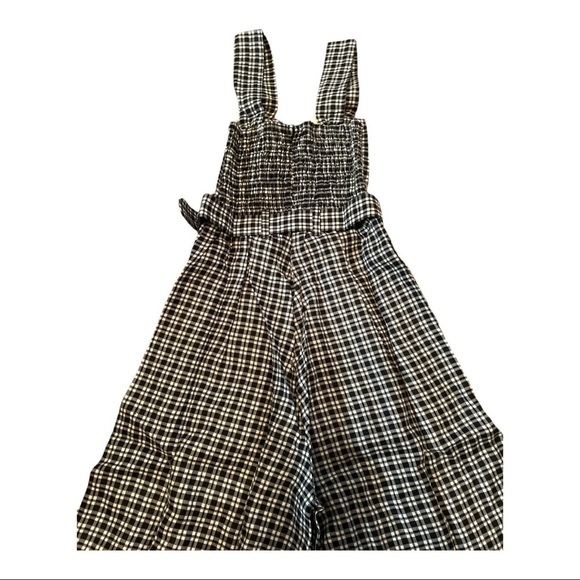 FAITHFULL the Brand Liv Check Linen Jumpsuit Emelinah Check - Picture 8 of 15